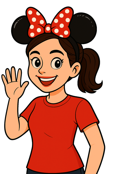 Meg E Mouse waving graphic